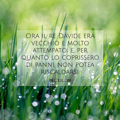 1 Re 1:1 Versetto della Bibbia Spiegato