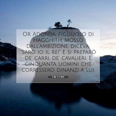 1 Re 1:5 Versetto della Bibbia Spiegato