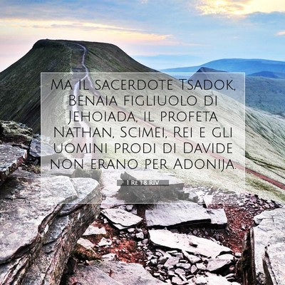 1 Re 1:8 Versetto della Bibbia Spiegato