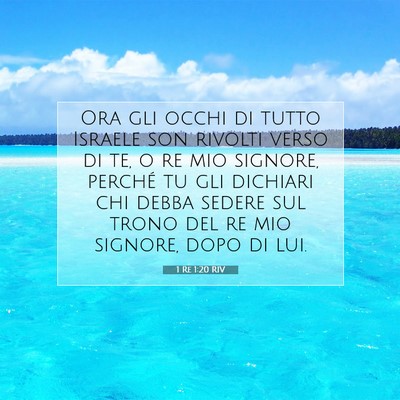 1 Re 1:20 Versetto della Bibbia Spiegato