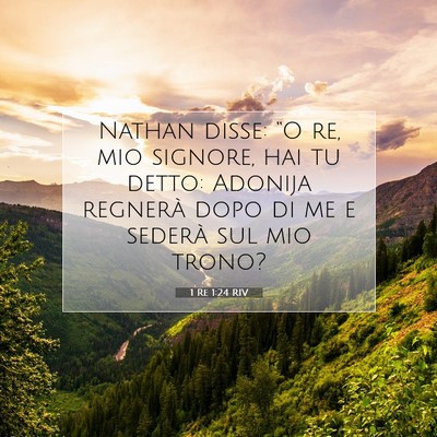 1 Re 1:24 Versetto della Bibbia Spiegato