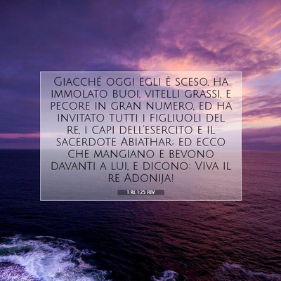 1 Re 1:25 Versetto della Bibbia Spiegato