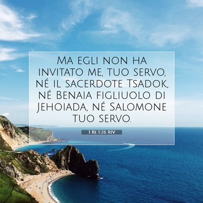 1 Re 1:26 Versetto della Bibbia Spiegato