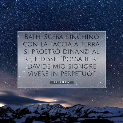 1 Re 1:31 Versetto della Bibbia Spiegato