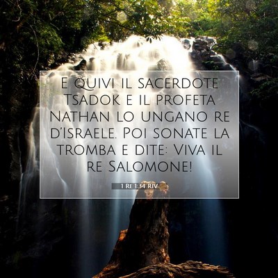 1 Re 1:34 Versetto della Bibbia Spiegato