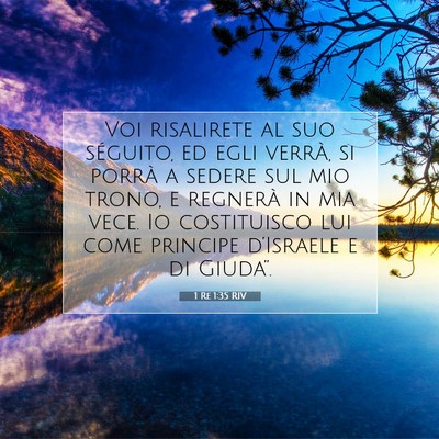 1 Re 1:35 Versetto della Bibbia Spiegato