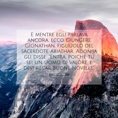 1 Re 1:42 Versetto della Bibbia Spiegato