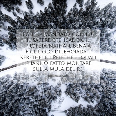 1 Re 1:44 Versetto della Bibbia Spiegato