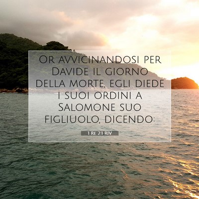 1 Re 2:1 Versetto della Bibbia Spiegato