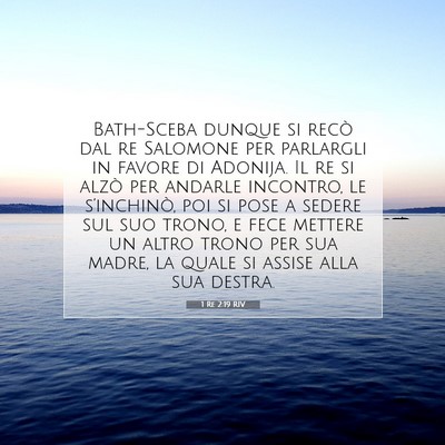 1 Re 2:19 Versetto della Bibbia Spiegato