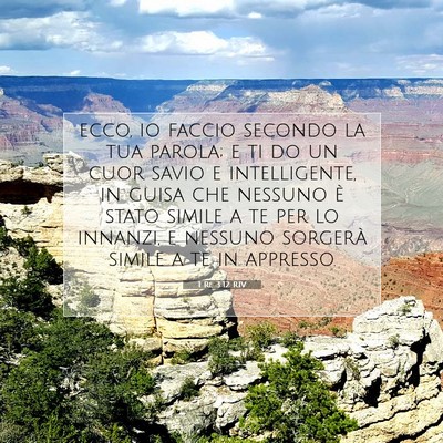 1 Re 3:12 RIV Immagine del Versetto della Bibbia