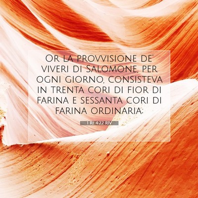1 Re 4:22 RIV Immagine del Versetto della Bibbia