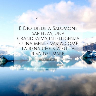 1 Re 4:29 RIV Immagine del Versetto della Bibbia