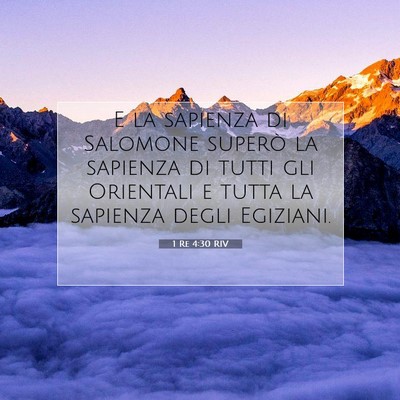 1 Re 4:30 RIV Immagine del Versetto della Bibbia