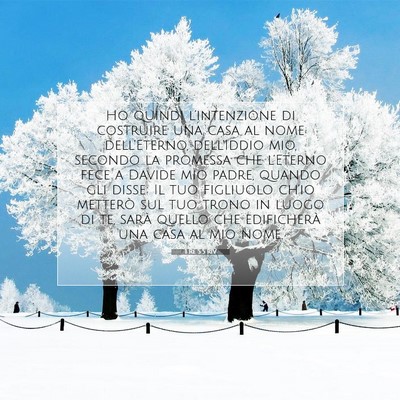 1 Re 5:5 RIV Immagine del Versetto della Bibbia