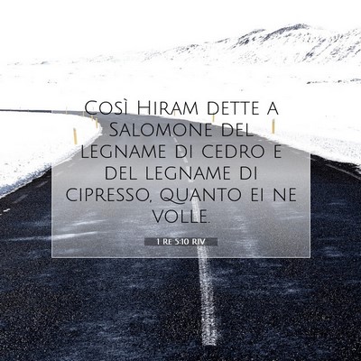 1 Re 5:10 RIV Immagine del Versetto della Bibbia