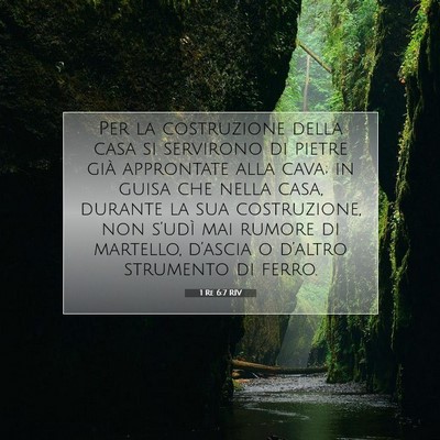1 Re 6:7 Versetto della Bibbia Spiegato