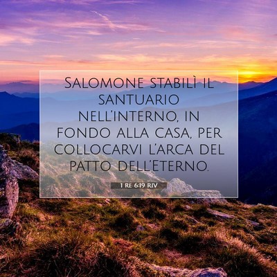 1 Re 6:19 Versetto della Bibbia Spiegato