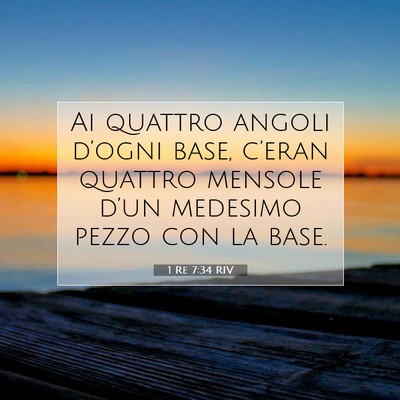 1 Re 7:34 Versetto della Bibbia Spiegato