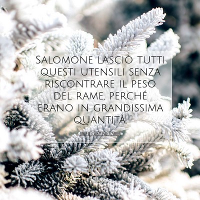 1 Re 7:47 Versetto della Bibbia Spiegato