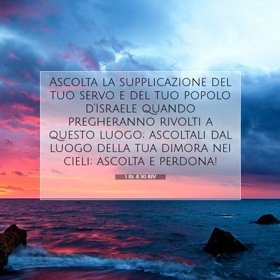 1 Re 8:30 Versetto della Bibbia Spiegato