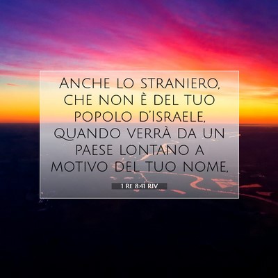 1 Re 8:41 RIV Immagine del Versetto della Bibbia