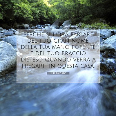 1 Re 8:42 Versetto della Bibbia Spiegato