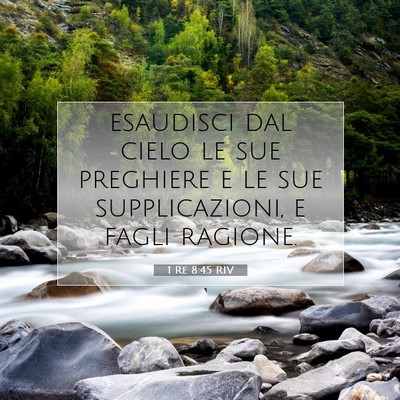 1 Re 8:45 Versetto della Bibbia Spiegato