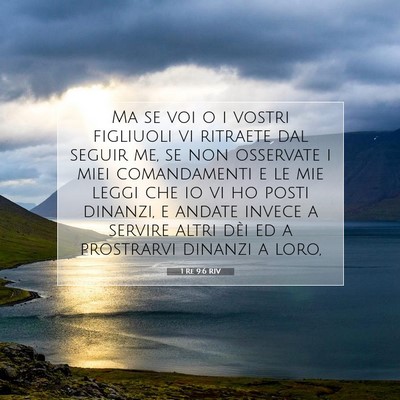 1 Re 9:6 RIV Immagine del Versetto della Bibbia