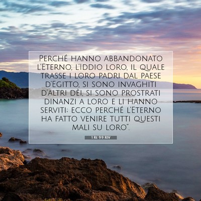 1 Re 9:9 RIV Immagine del Versetto della Bibbia