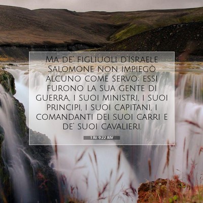 1 Re 9:22 Versetto della Bibbia Spiegato