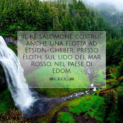 1 Re 9:26 Versetto della Bibbia Spiegato