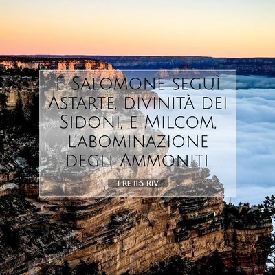 1 Re 11:5 RIV Immagine del Versetto della Bibbia