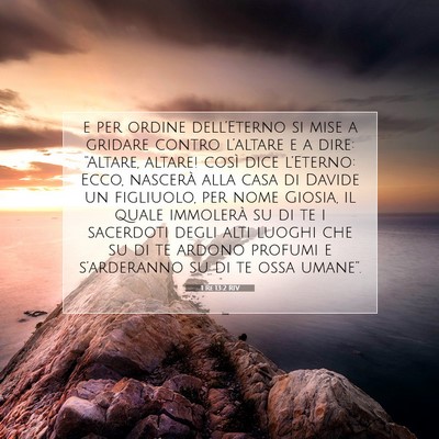 1 Re 13:2 RIV Immagine del Versetto della Bibbia