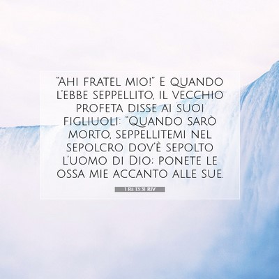 1 Re 13:31 Versetto della Bibbia Spiegato