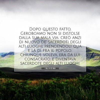 1 Re 13:33 RIV Immagine del Versetto della Bibbia