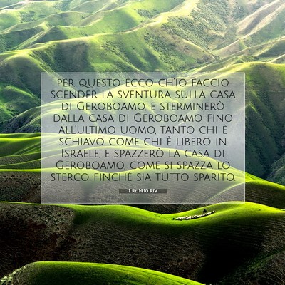 1 Re 14:10 Versetto della Bibbia Spiegato