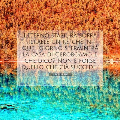 1 Re 14:14 Versetto della Bibbia Spiegato