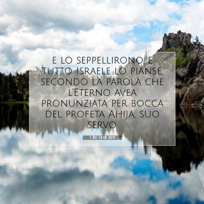1 Re 14:18 RIV Immagine del Versetto della Bibbia