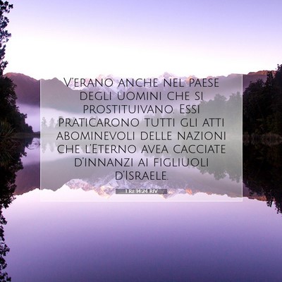 1 Re 14:24 RIV Immagine del Versetto della Bibbia