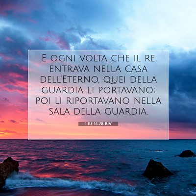 1 Re 14:28 Versetto della Bibbia Spiegato