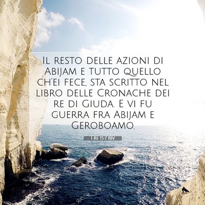 1 Re 15:7 Versetto della Bibbia Spiegato