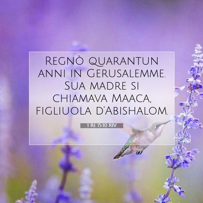 1 Re 15:10 Versetto della Bibbia Spiegato