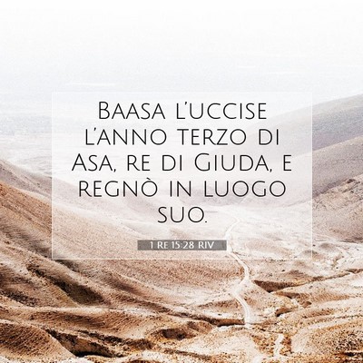 1 Re 15:28 Versetto della Bibbia Spiegato