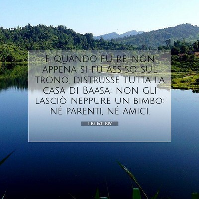 1 Re 16:11 Versetto della Bibbia Spiegato
