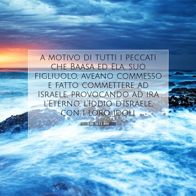1 Re 16:13 Versetto della Bibbia Spiegato
