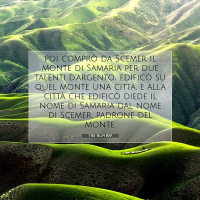 1 Re 16:24 RIV Immagine del Versetto della Bibbia