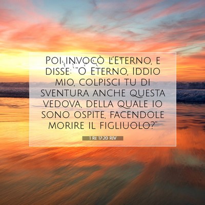 1 Re 17:20 RIV Immagine del Versetto della Bibbia