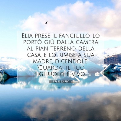 1 Re 17:23 RIV Immagine del Versetto della Bibbia