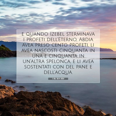 1 Re 18:4 RIV Immagine del Versetto della Bibbia
